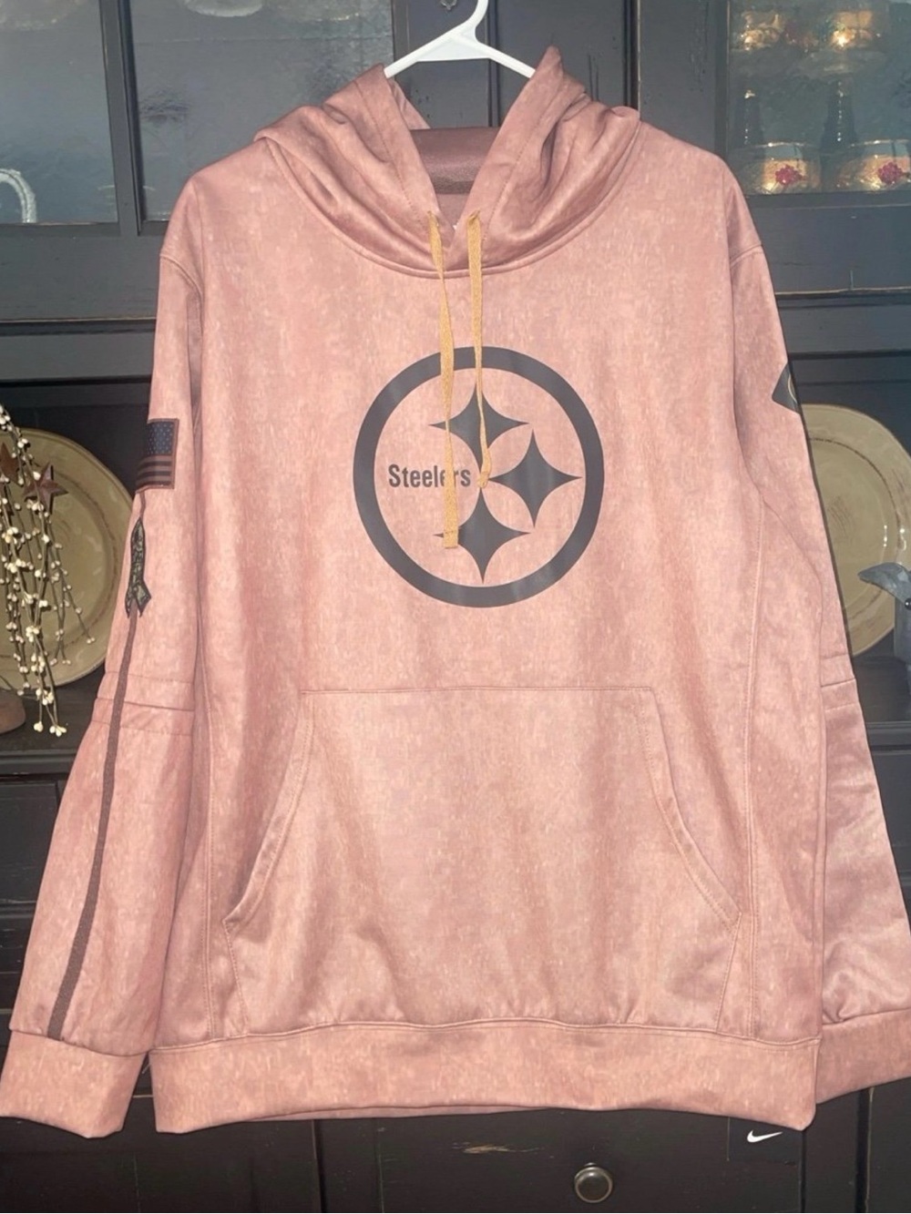 Authentic Steelers Salute to Service Hoodie ( L )
